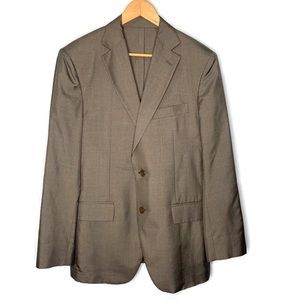 J.Lindeberg Lyall Loro Piana 100% Silk 2 Button Blazer Jacket In Light Mud Gray